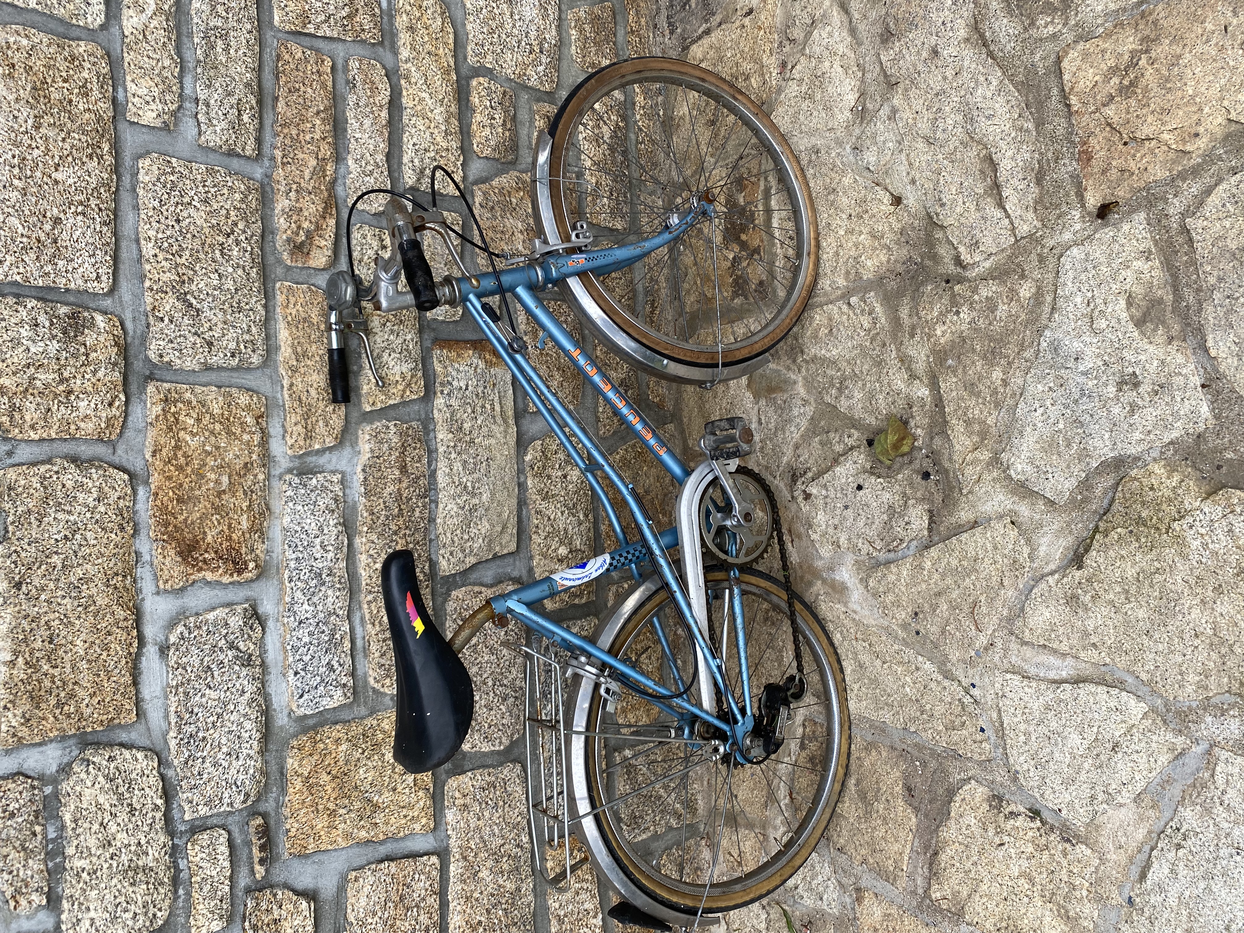Vélo De Route Vintage Peugeot – Cadre Acier Bleu – 10 Vitesses – Homme
