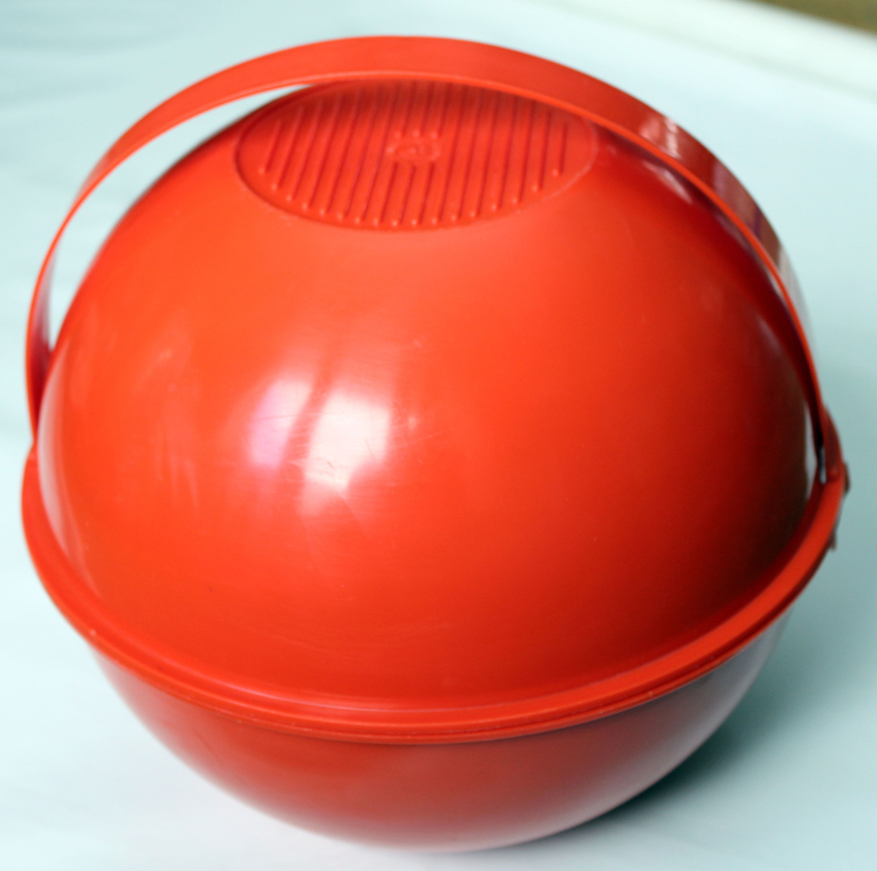 Jeu De Boules Ancien (orbs) Picnic Majordome MCM Orange - Années 70, USA - Occasion