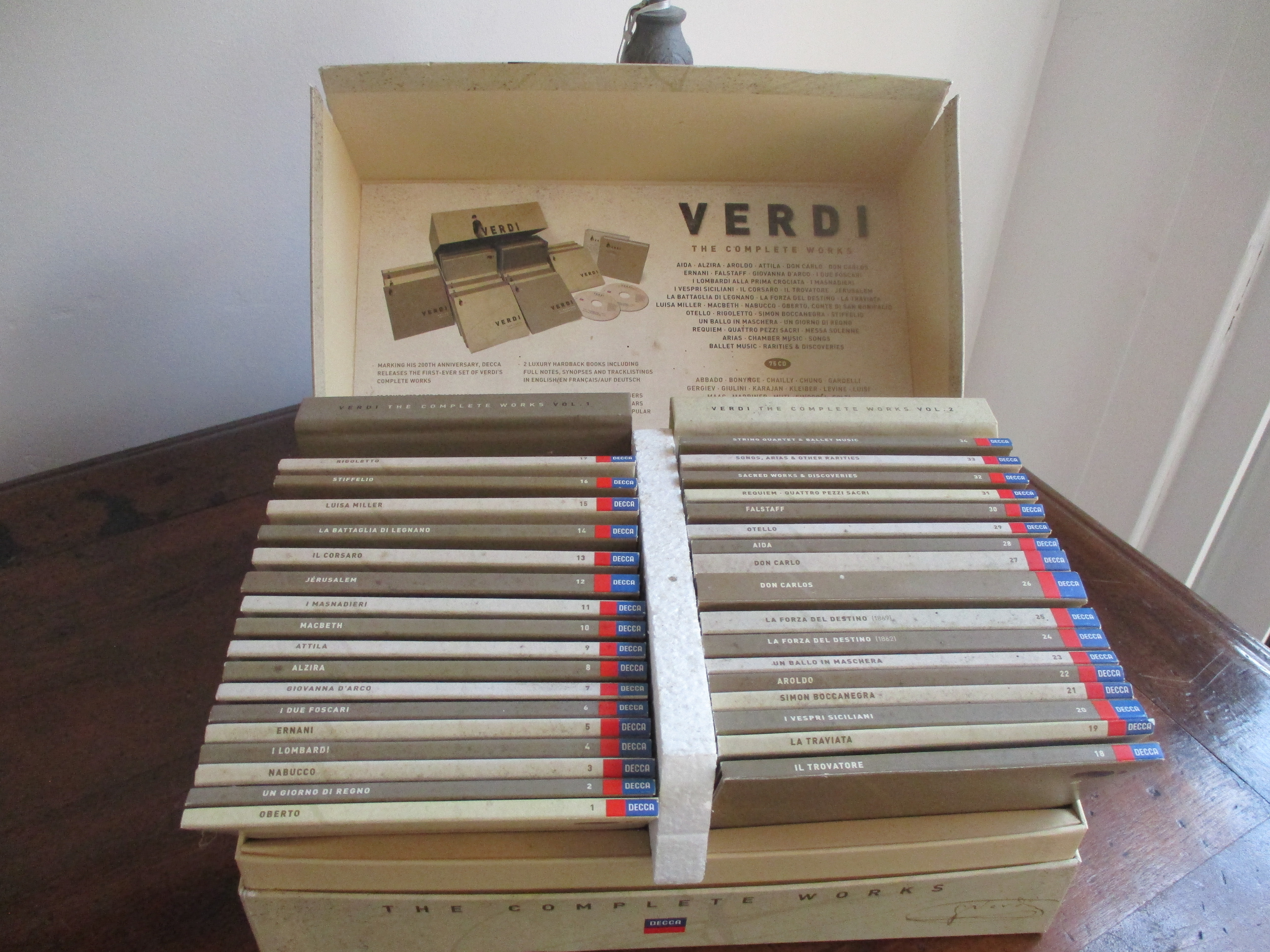 Coffret Verdi the complète works sur Gens de Confiance